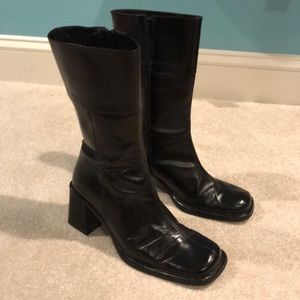 Aldo Black Leather Boots